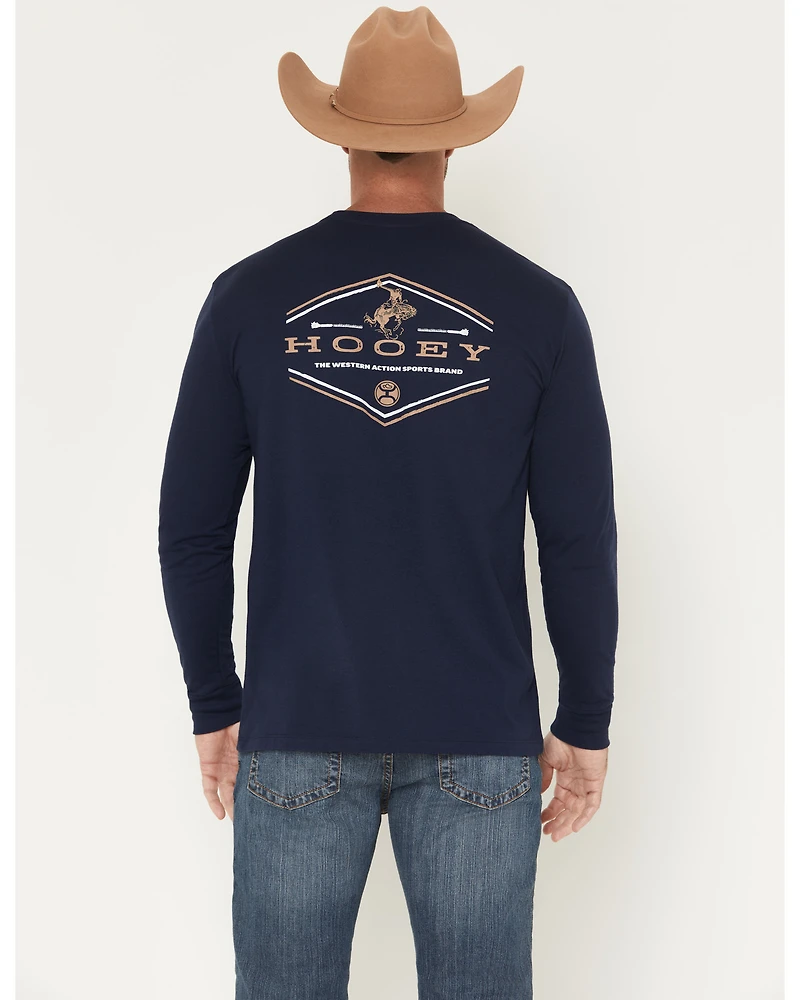 Hooey Men's Rocks Long Sleeve Graphic T-Shirt
