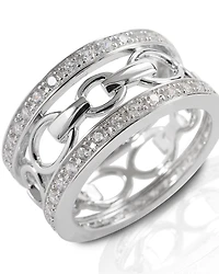 Kelly Herd Women's Wide Band Bit Ring
