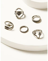 Shyanne Women's Isla Oasis Cactus Ring Set - 5 Piece