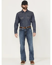 Cody James Men's FR Medium Wash Slim Bootcut Stretch Denim Work Jeans