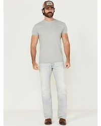 Moonshine Spirit Men's Savage Wash Hutch Slim Bootcut Stretch Denim Jeans