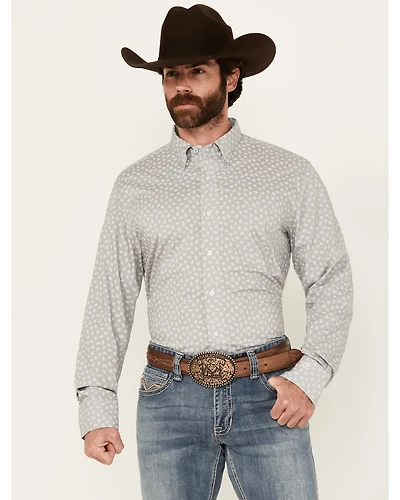 Wrangler X Cody Johnson Men's Solid Long Sleeve Button-Down Western Shirt