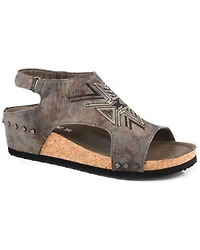 Roper Women's Josie Southwestern Embroidered Sandals