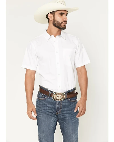 Cody James Men's Basic Twill Short Sleeve Button-Down Stretch Western Shirt