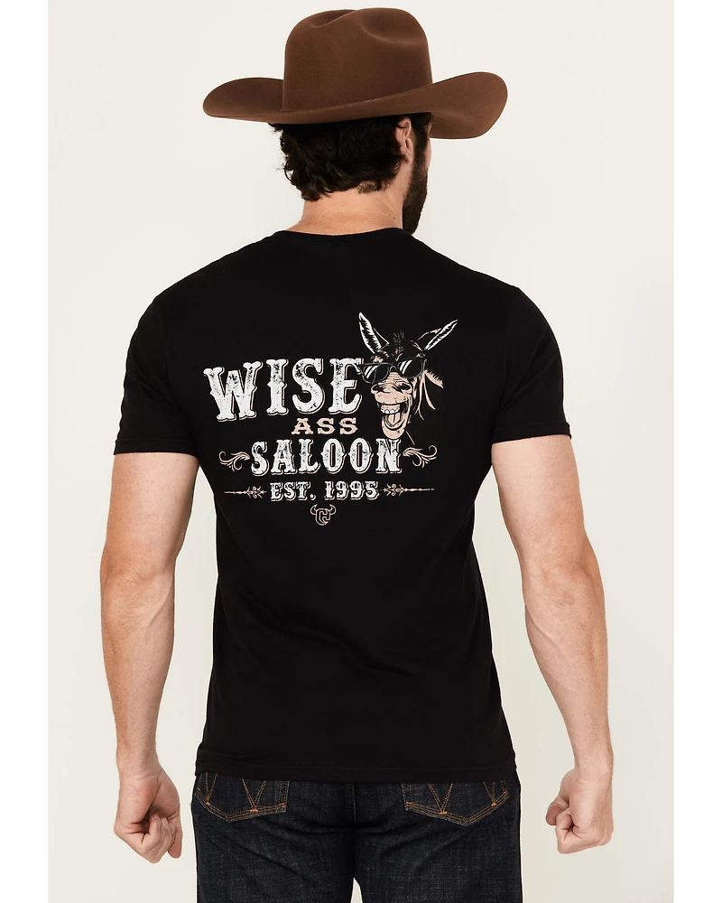 Cowboy Hardware Men's Wise Ass Saloon Short Sleeve Graphic T-Shirt