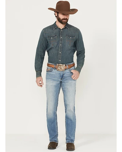 Cody James Men's Gunner Wash Jackson Slim Straight Stretch Denim Jeans