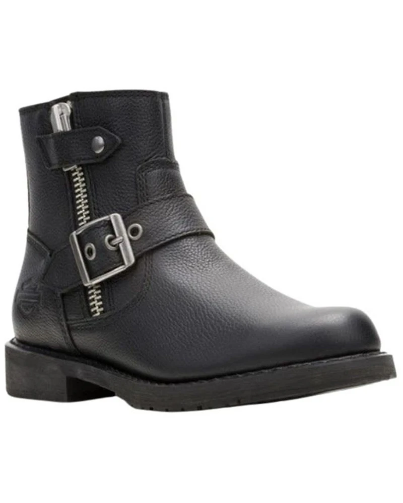 Harley Davidson Women's Addie Zip Motorcycle Boots - Round Toe