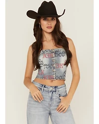 The Laundry Room Women's Boot Barn Exclusive Coors Light Denim Bustier