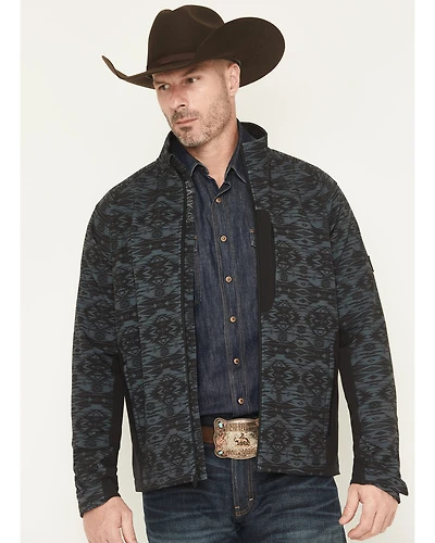RANK 45® Men's Aries Tonal Southwestern Softshell Jacket
