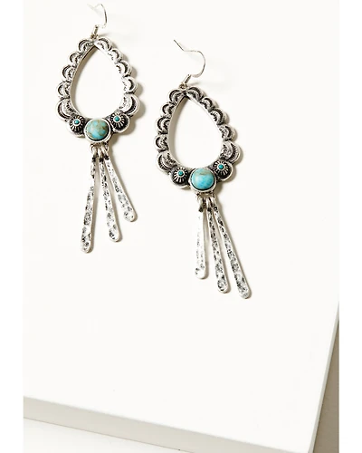 Idyllwind Women's Bellafonte Teardrop Scalloped Earrings