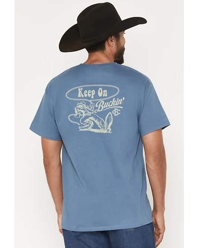 Bucking Chutes Men's Keep On Buckin Short Sleeve Graphic T-Shirt