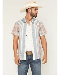 Sendero Provisions Men's Wyatt Serape Striped Short Sleeve Snap Western Shirt