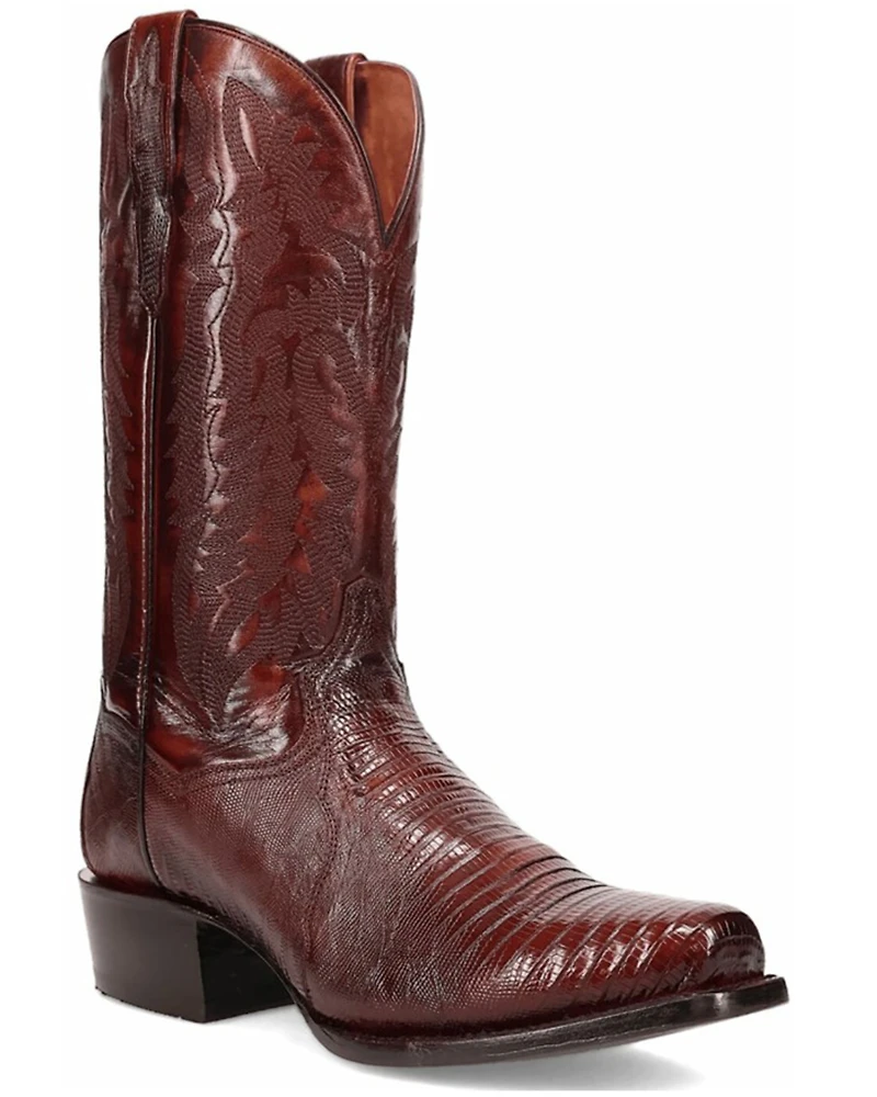 Dan Post Men's Ringold Exotic Teju Lizard Western Boots - Square Toe