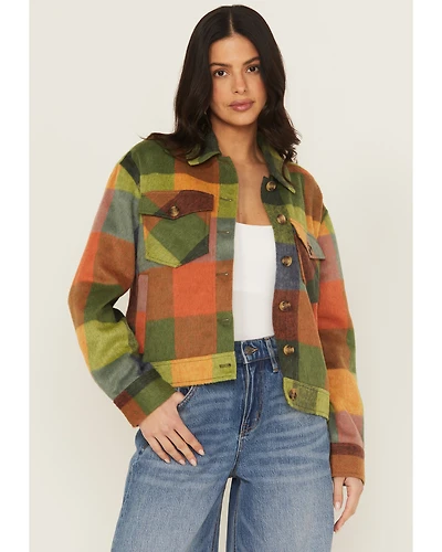 Cleo + Wolf Women's Buffalo Plaid Print Coat