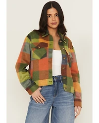 Cleo + Wolf Women's Buffalo Plaid Print Coat