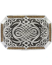 Montana Silversmiths Men's Silver Antiqued Celtic Knot Buckle