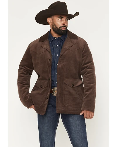 Blue Ranchwear Men's Brush Creek Corduroy Long Jacket