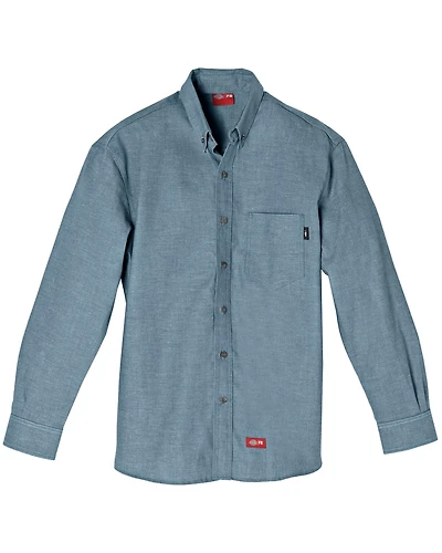 Dickies Men's FR Chambray Long Sleeve Work Shirt