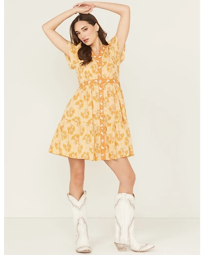 Bila Women's Monaco Floral Border Mini Dress