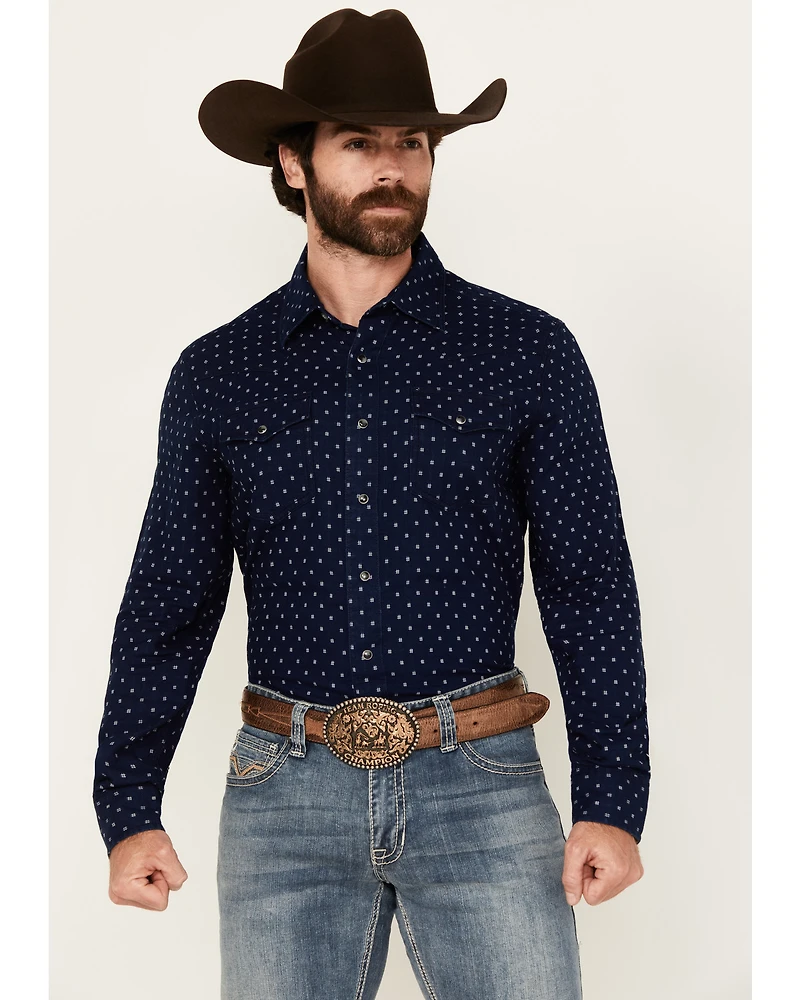 Wrangler Retro Men's Printed Long Sleeve Snap Western Shirt