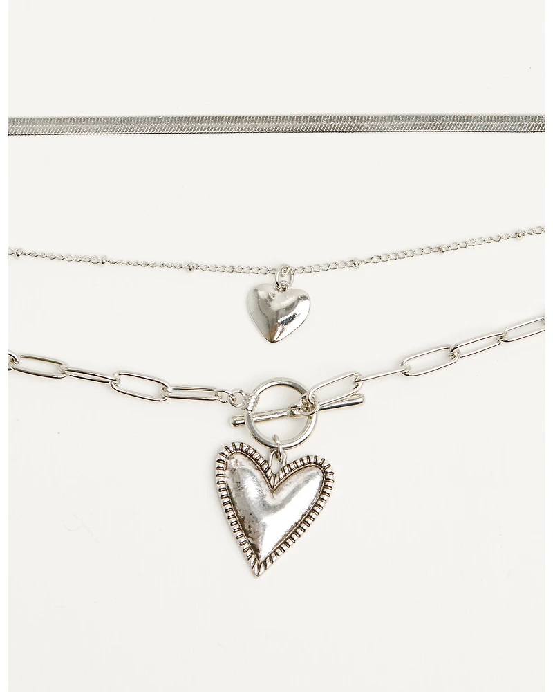Shyanne Women's Heart Layered Necklace