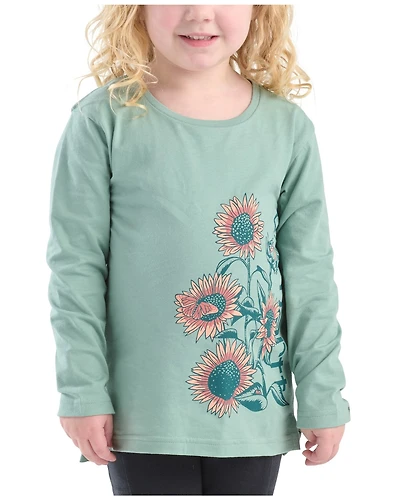 Carhartt Toddler Girls' Sunflower Graphic Long Sleeve Tee