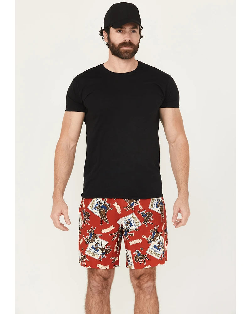 Cinch Men's Rodeo Print Stretch Board Shorts
