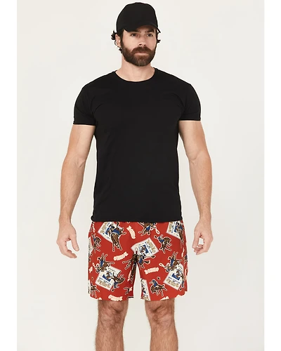 Cinch Men's Rodeo Print Stretch Board Shorts