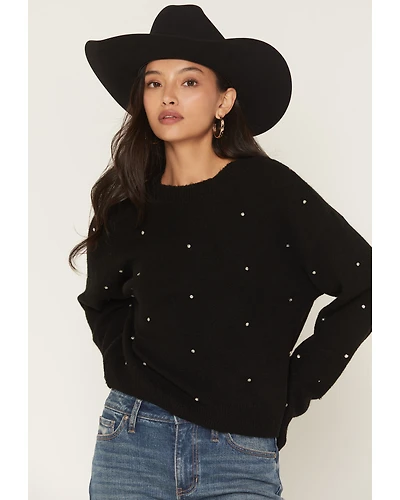 Rock & Roll Denim Women's Rhinestone Sweater