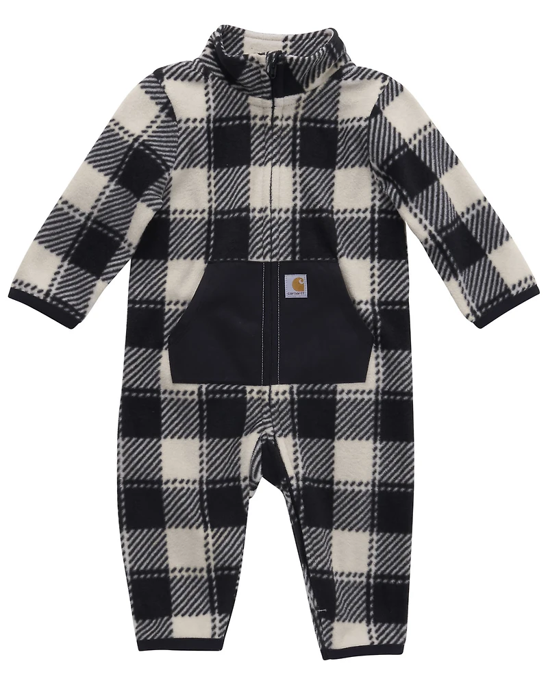Carhartt Infant Boys' Plaid Print Long Sleeve Onesie