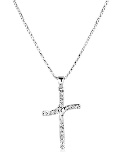 Montana Silversmiths Women's Bend Don't Break Cross Necklace