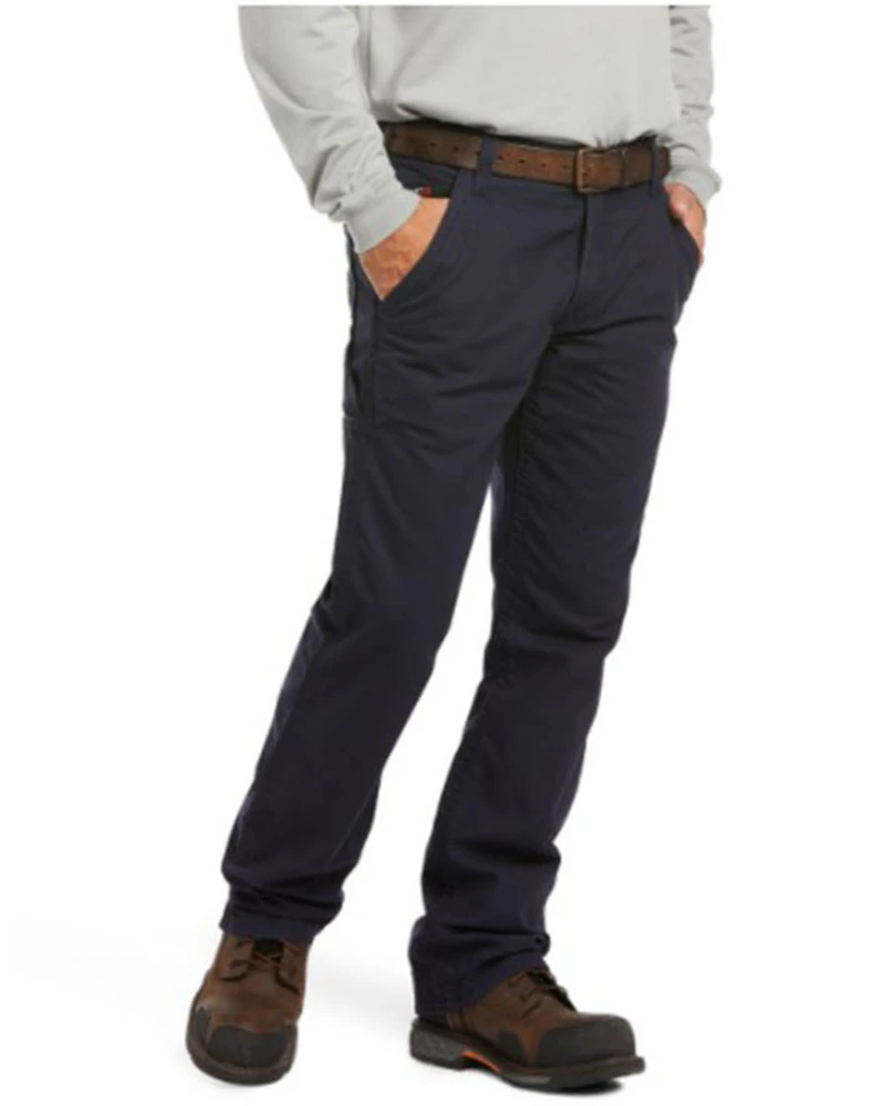 Ariat Men's FR M4 Navy Workhorse Bootcut Work Jeans - Big