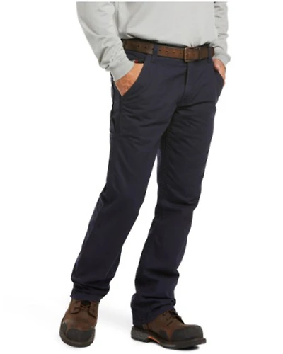 Ariat Men's FR M4 Navy Workhorse Bootcut Work Jeans - Big
