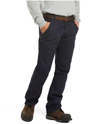 Ariat Men's FR M4 Navy Workhorse Bootcut Work Jeans - Big