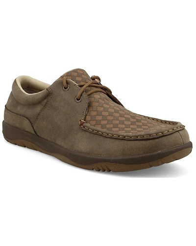 Twisted X Men's Boat Shoe Driving Moc Shoes - Toe