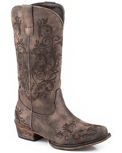 Roper Women's Tall Stuff Western Boots - Snip Toe