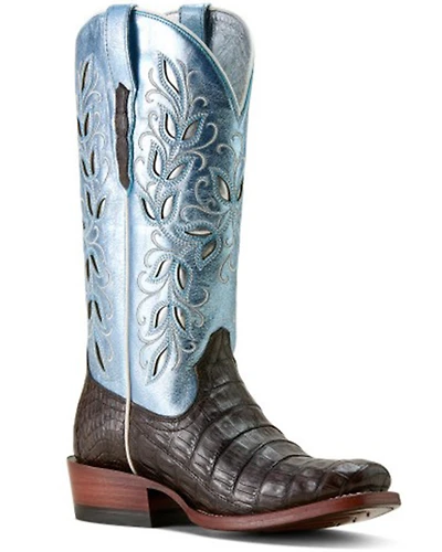 Ariat Women's Futurity Silk Exotic Caiman Western Boots - Square Toe