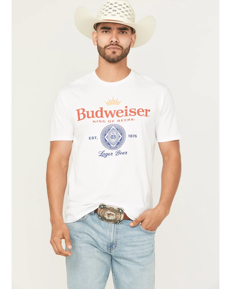 Buckwear Men's Budweiser Short Sleeve Graphic T-Shirt