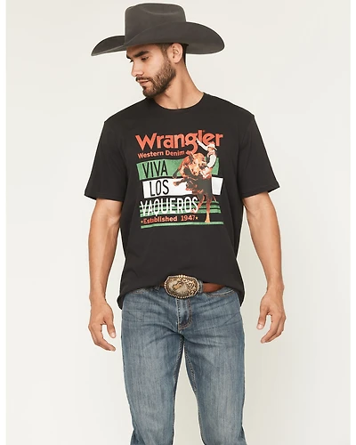 Wrangler Men's Viva Los Vaqueros Short Sleeve Graphic T-Shirt