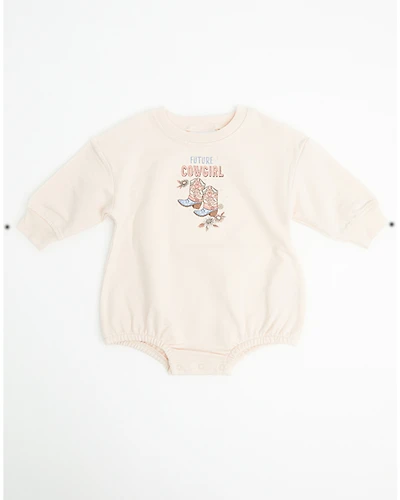 Angel Dear Infant Girls' Future Cowgirl Long Sleeve Snap Onesie