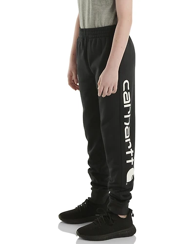 Carhartt Boys' Fleece Logo Sweatpants