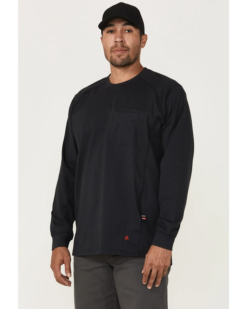 Forge Workwear Men's FR Solid Lightweight Long Sleeve Work Shirt