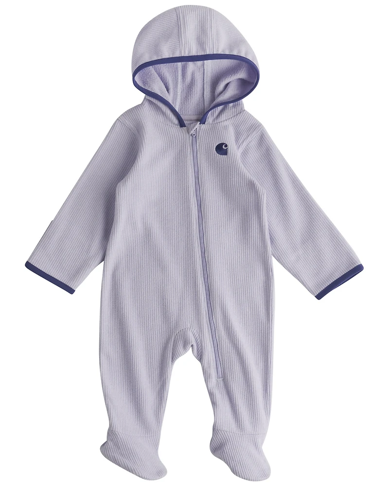 Carhartt Infant Girls' Solid Long Sleeve Hooded Onesie