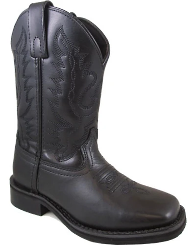 Smoky Mountain Boys' Outlaw Leather Western Boots - Square Toe