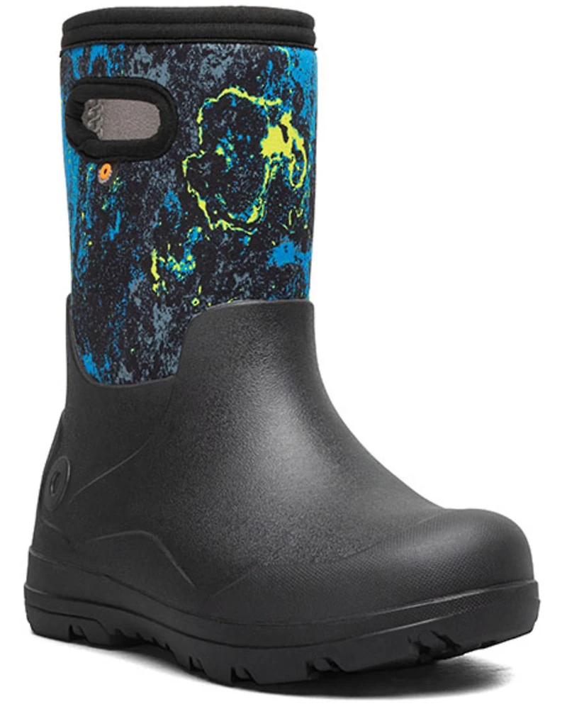 Bogs Boys' York Seamless Acid Camo Rubber Boots