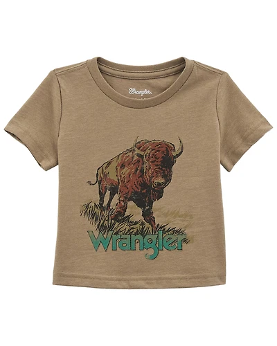 Wrangler Toddler Boys' Buffalo Logo Short Sleeve Graphic T-Shirt