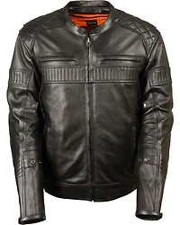 Milwaukee Leather Men's Quilted Pattern Scooter Jacket - Big 3X