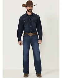 Cinch Men's Grant Medium Wash Relaxed Bootcut Rigid Denim Jeans