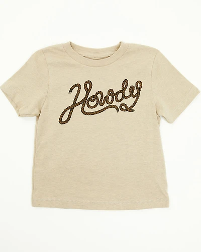 Cody James Toddler Boys' Howdy Short Sleeve Graphic T-Shirt