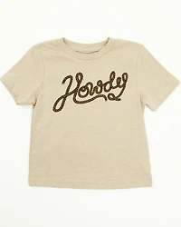 Cody James Toddler Boys' Howdy Short Sleeve Graphic T-Shirt